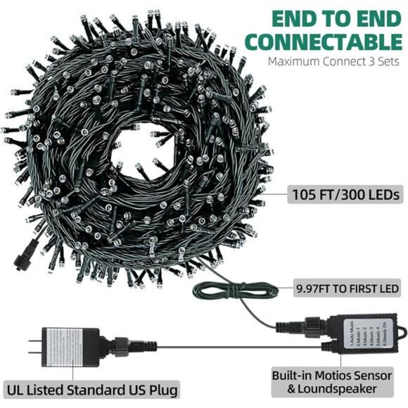 Motion Sensor Spooky Music Halloween Decorations Lights for Indoor/Outdoor - Picture 3 of 7